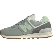 New Balance Matalavartiset tennarit '574' tummanharmaa / pastellinvihreä / vaaleanvihreä / valkoinen