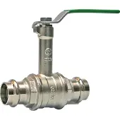 Pettinaroli Heavyduty fullway ball valve with press fittings ends and ex