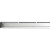 Unidrain -ritilä 3 mm:n vahvuisesta AISI 304 ruostumattomasta teräksestä ClassicLine-kehykseen - malli Anniversario, pituus 900 mm