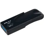 PNY Attache 4, 32 GB, USB A-tyyppi, 3.2 Gen 1 (3.1 Gen 1), 80 MB/s, Ilman suojusta, Musta (FD32GATT431KK-EF)