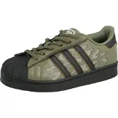 Adidas Originals Tennarit 'SUPERSTAR' khaki / oliivi / oranssi / musta