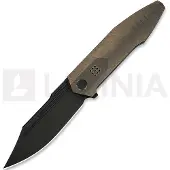 We Knife Flight Line WE23089-2, Limited Edition, Blackwashed Böhler M390, Bronze Titanium pocket knife