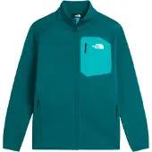 The North Face Men's Crest Full-Zip Fleece Pacific Teal/TNF Black Välikerrospuserot XL