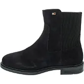 Tommy Hilfiger Enamel Flag Suede Ankle Chelsea - Navy - 38