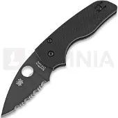 Spyderco Lil Native Compression Lock kääntöveitsi, spyderedge, musta