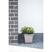Garden ID Taupe-neliöpuutarhapenkkipot 40 x 35 cm