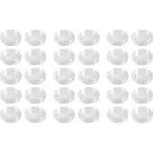 ISTOVO 30 Pcs Transparent Small Plastic Coin Box 18mm