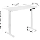 Up Up Säädettävä korkeuspöytä Frigg White