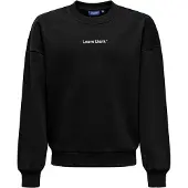 Only & Sons Osjtyson Ovz Ls Crew Sweat Lb - Black - 134-140