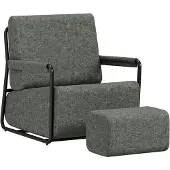 SoBuy Rentolituoli FST99-DG Harmaa 74x67x78 cm