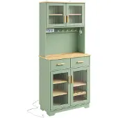 SoBuy Lipasto FSB108-E-GR Vihreä 78x38x180 cm