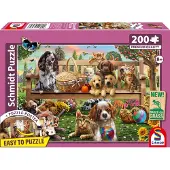 Schmidt A Garden Picnic For Dogs And Cats 200p palapeli