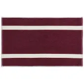 HAY Stripe kylpyhuonematto Burgundy, 50x80 cm