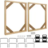 TAUOH 2 kpl DIY-kankaalle tarkoitettuja kehyksiä, massiivipuisia, 16 x 20 tuumaa öljymaalauksille