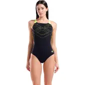 Arena Uimapuku 'GRAPHIC SWIM PRO BACK' sitruuna / musta