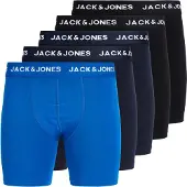 Jack & Jones Bokserishortsit 'JACCARL' laivastonsininen / taivaansininen / musta / valkoinen