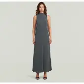 G-Star Long Flowy Mock T-Shirt Dress - Grey - Women
