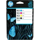 HP 953 -mustekasettipakkaus, musta/syaani/magenta/keltainen, 4 kpl