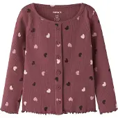 Name it Nmfvemia Ls Slim Top - Burgundy - 110