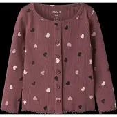 Name it Nmfvemia Ls Slim Top - Burgundy - 122-128
