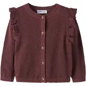 Name it Nmfabinne Ls Knit Card Noos - Burgundy - 110
