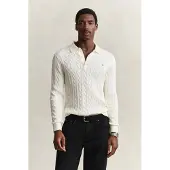 Gant Classic Cable Knit Sweater - Cream - M
