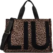 Liu Jo for woman. 2F6037-T6089 Brown Animal Print Large Tote Bag (OSFA), Casual, Polyester