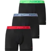 Nike Underwear Bokserishortsit 'Essential' vaaleansininen / neonvihreä / vaaleanoranssi / musta
