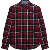 Superdry for man. M4011197A Red Cotton Lumberjack Shirt (XXL), Casual, Long sleeve