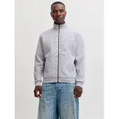 Jack & Jones Jjebradley Sweat Zip Hn Noos - Grey - S