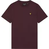 Lyle & Scott Plain T-Shirt - Burgundy - 152-158