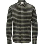 Only & Sons Onsgudmund Ls Checked Shirt Noos - Black - M