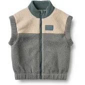 Wheat Fleece Gilet Ask - Green - 122