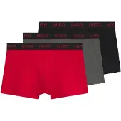 HUGO 50532611 Trunk Red Boxerit 3 Yksiköt