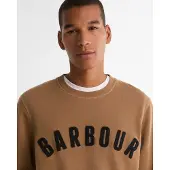 Barbour Prep Logo Crew - Beige - XXL
