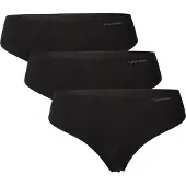 Calvin Klein Thong 3Pk - Black - XL