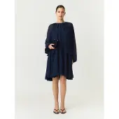 Y.A.S Yasmilva Ls Dress S. Noos - Navy - 42