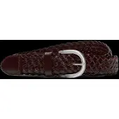 Selected Slmlouis Braided Leather Belt - Brown - 100