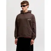 Jack & jones Collegepaita 'JORNORREBRO' ruskea / valkoinen
