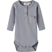 Lil´ Atelier Nbmluno Ls Slim Body Lil - Grey - 68