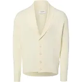 Lindbergh Rib Shawl Collar Cardigan - Cream - M