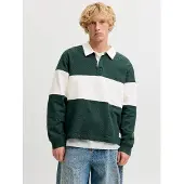 Jack & Jones Collegepaita 'JORFREDERIKSBERG' vihreä / valkoinen