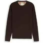 Tom Tailor Basic Crewneck Knit - Brown - XL