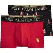 Ralph Lauren Bokserishortsit kullankeltainen / punainen / musta