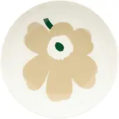 Marimekko Unikko-kulho 13 cm, beige/valkoinen/hiekka/tummanvihreä