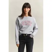 Gant Collegepaita meleerattu harmaa / tummanpunainen