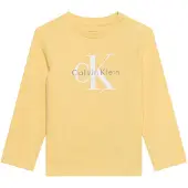 Calvin Klein Jeans Paita keltainen / harmaa / valkoinen