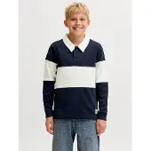 Jack & Jones Junior Collegepaita 'JORFREDERIKSBERG' marine / valkoinen