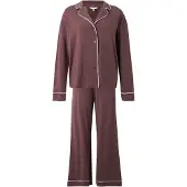 Tommy Hilfiger Ls Shirt Pants Pj Set - Brown - XS