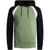 Jack & Jones Collegepaita 'JCOFly' khaki / musta / valkoinen